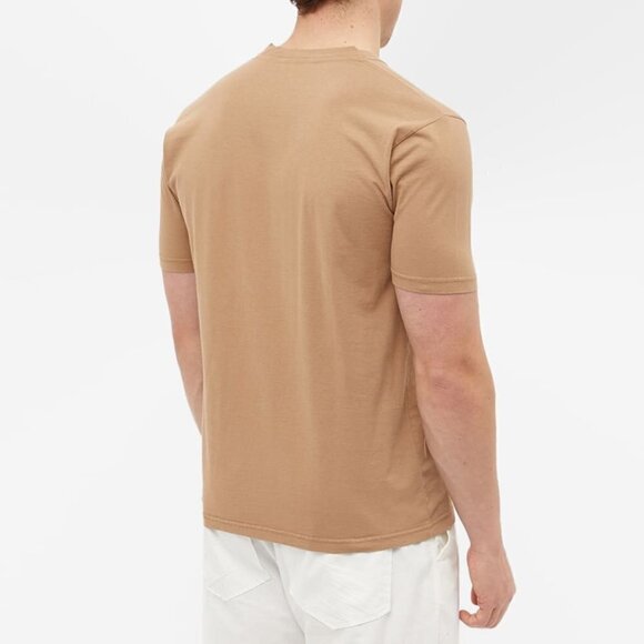 Norse Projects Men's Johannes Varsity Logo T-Shirt in Camel Small - Picture 4 of 8